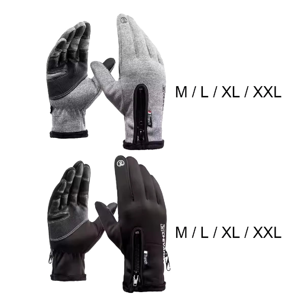 Outdoor Winter Gloves Motorcycle Gloves with Fleece Lined Touch Screen Snow Glove Waterproof Thermal Gloves for Riding