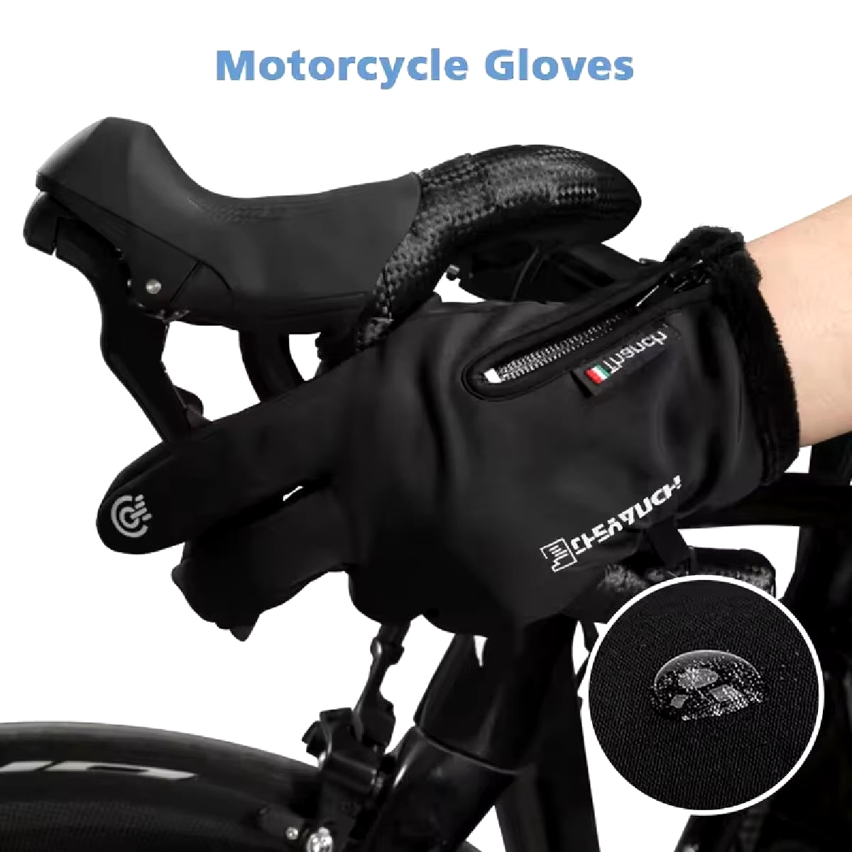 Outdoor Winter Gloves Motorcycle Gloves with Fleece Lined Touch Screen Snow Glove Waterproof Thermal Gloves for Riding